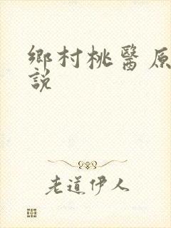 乡村桃医原著小说