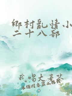 乡村乱情小说第二十八部
