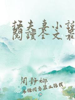 换夫妻小说免费阅读全文最新章节