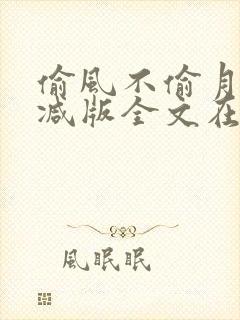 偷风不偷月无删减版全文在线阅读