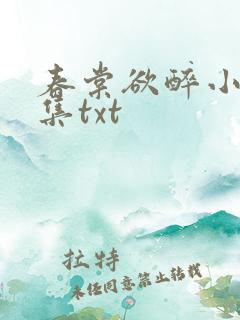 春棠欲醉小说全集txt