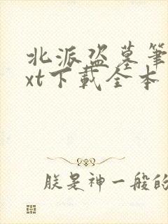 北派盗墓笔记txt下载全本免费