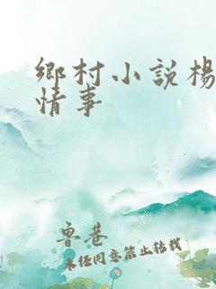 乡村小说杨家洼情事