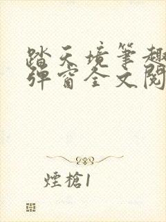 踏天境笔趣阁无弹窗全文阅读免费