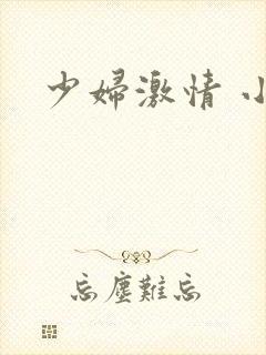 少妇激情 小说