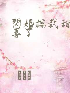 闪婚总裁甜妻有喜了