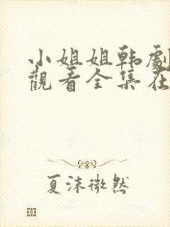 小姐姐韩剧免费观看全集在线高清