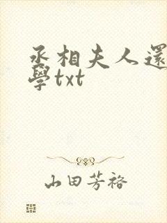 丞相夫人还在上学txt