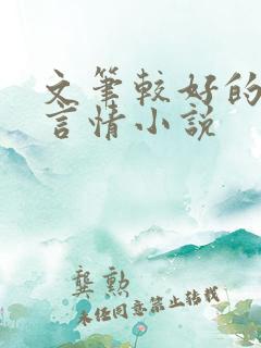 文笔较好的现代言情小说