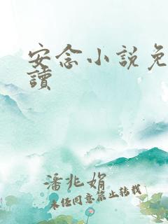安念小说免费阅读