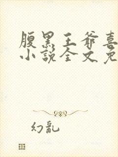 腹黑王爷喜当爹小说全文免费阅读