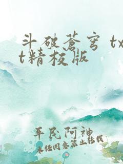 斗破苍穹 txt精校版