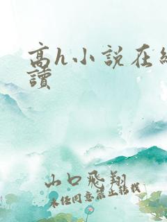 高h小说在线阅读