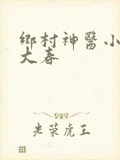 乡村神医小说王大春