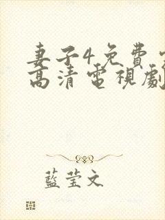 妻子4免费完整高清电视剧在线看