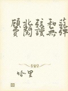 顾北弦和苏o免费阅读无弹窗