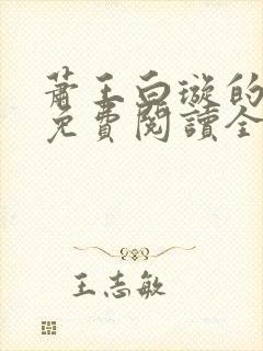 萧王白璇的小说免费阅读全文