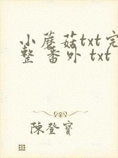 小蘑菇txt完整 番外 txt