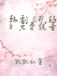 韩剧《我的姐姐》免费观看