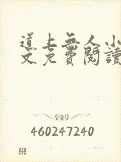 道上无人小说全文免费阅读
