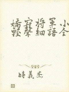 娇宠将军小皇妃轻声细语全文免费
