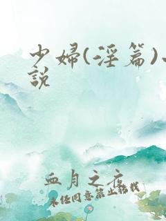 少妇(淫篇)小说