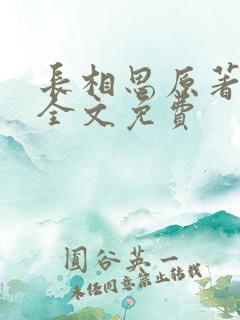 长相思原著小说全文免费