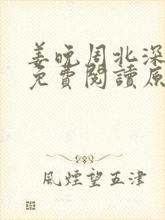 姜晚周北深小说免费阅读原文
