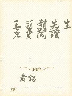 王莉赵先生小说免费阅读
