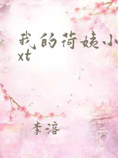 我的荷姨小说txt