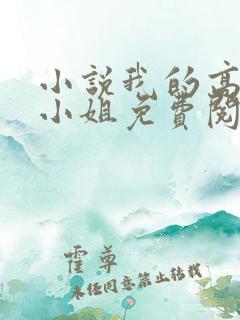 小说我的高冷大小姐免费阅读