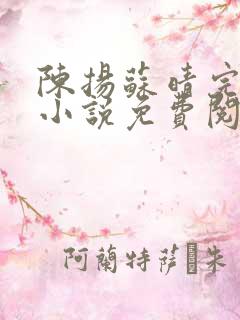 陈扬苏晴完整版小说免费阅读