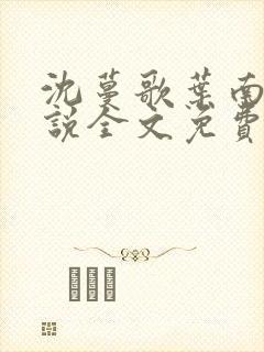 沈蔓歌叶南弦小说全文免费阅读