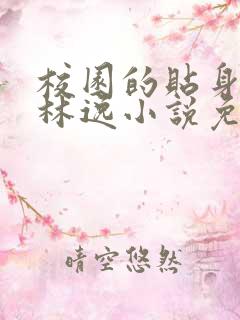 校园的贴身高手林逸小说免费阅读
