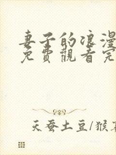 妻子的浪漫旅行免费观看完整版
