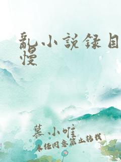 乱小说录目伦慢慢