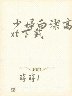 少妇白洁高义txt下载