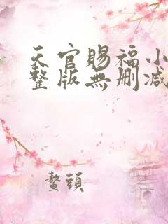 天官赐福小说完整版无删减笔趣阁