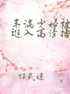 丰满少妇被猛烈进入高清播放软件