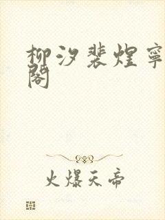 柳汐裴煜宁笔趣阁