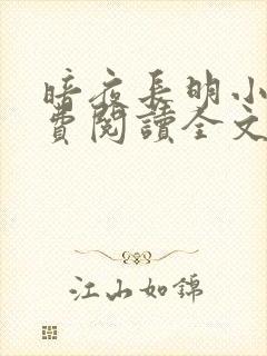 暗夜长明小说免费阅读全文无弹窗