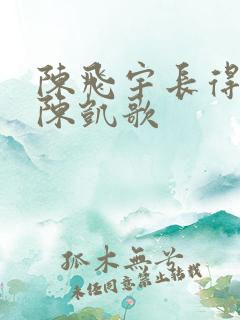 陈飞宇长得真像陈凯歌