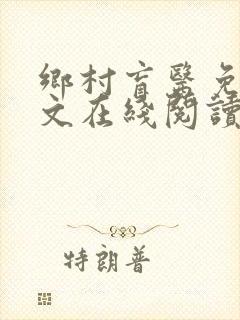 乡村盲医免费全文在线阅读