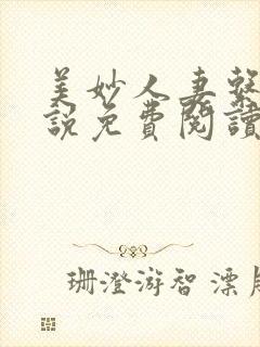 美妙人妻系列小说免费阅读