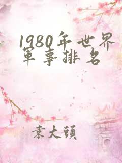 1980年世界军事排名
