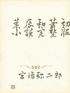 叶辰和萧初然的小说完整版