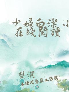 少妇白洁 小说 在线阅读