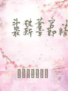 斗破苍穹 小说最新章节精校版