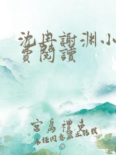 沈冉谢渊小说免费阅读