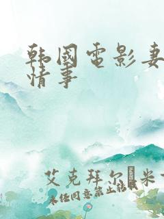 韩国电影妻子的情事